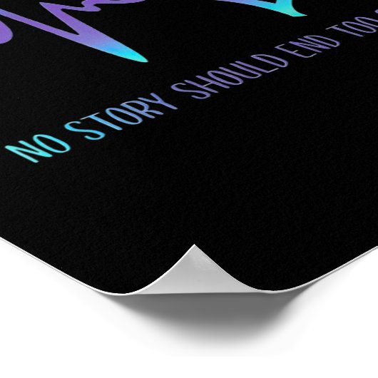 Poster L'Histoire Devrait Se Terminer Trop Tôt Sensibilis (Coin)