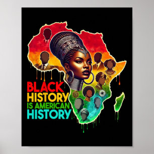 Poster L'histoire noire afro-américaine patriotique est a