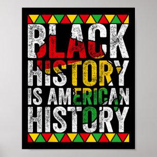 Poster L'histoire noire est l'histoire américaine Patriot