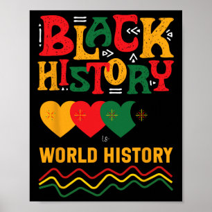 Poster L'histoire noire est l'histoire mondiale Bhm Histo