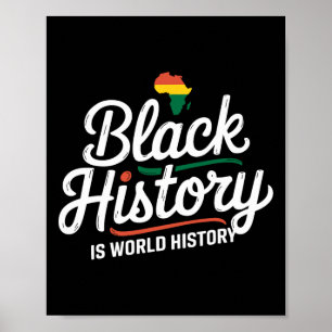 Poster L'histoire noire est l'histoire mondiale Mois de l