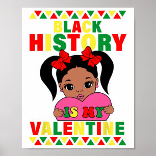 Poster L'histoire noire est ma Saint Valentin Afrique Amé