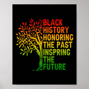 Poster L'histoire noire honore le passé de la fierté afri