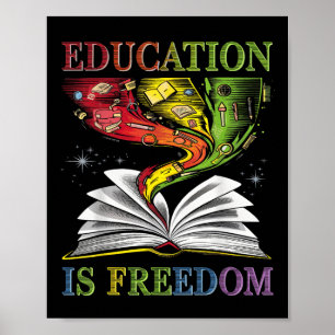 Poster L'histoire noire L'éducation est la liberté L'Amér