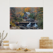Poster L'Historique Grist Mill Sur Glade Creek (Cuisine)
