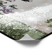 Poster l'hiver à la marche ranch (Coin)