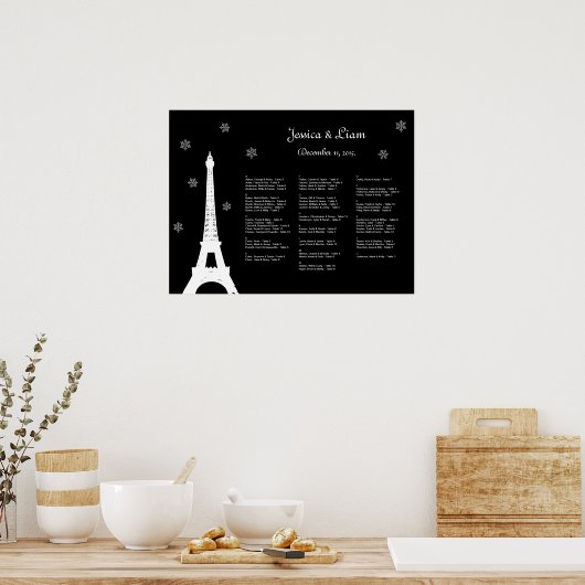 Poster L'hiver à Paris (Cuisine)