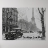 Poster L'Hiver à Paris (Devant)