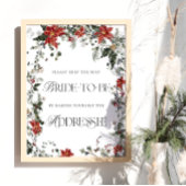 Poster L'hiver aide la mariée occupée à s'adresser à une