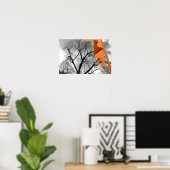 Poster L'hiver dans le parc (Bureau à domicile)