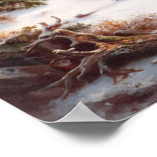 Poster L'hiver dans les montagnes (Coin)