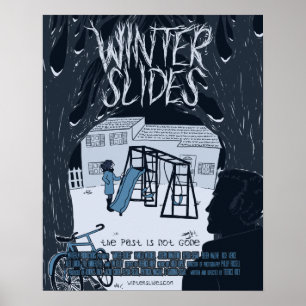 Poster L'hiver glisse l'affiche théâtrale