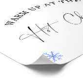 Poster L'hiver Réchauffez-vous au Hot Chocolate bar Poste (Coin)