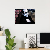 Poster L'homme au mur (Bureau à domicile)