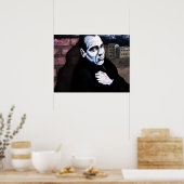 Poster L'homme au mur (Cuisine)