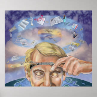 Poster L'homme avec la fermeture éclair