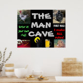 POSTER L'HOMME CAVE (Cuisine)