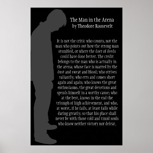 Poster L'homme dans l'arène (Devant)