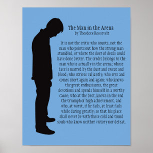 Poster L'homme dans l'arène 11 x 14