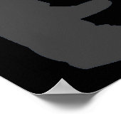 Poster L'homme dans l'arène gris sur noir 20 X 29 (Coin)