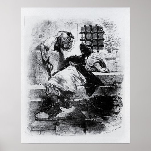 Poster L'homme dans le masque de fer dans sa prison (Devant)