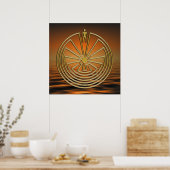 Poster L'homme dans le Maze - or (Cuisine)