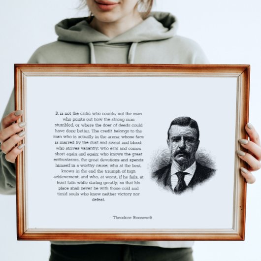 Poster L'homme de Roosevelt dans l'arène horizontale