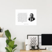 Poster L'homme de Roosevelt dans l'arène horizontale (Bureau à domicile)