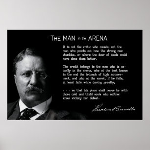 Poster L'HOMME de Roosevelt dans le discours de l'ARENA