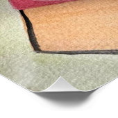 Poster L'homme du bloc de couleur (Coin)