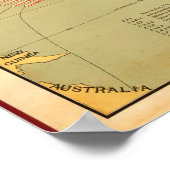 Poster L'homme du commerce Carte des États-Unis (1889) (Coin)