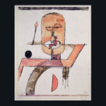Poster L'Homme est la Bouche du Seigneur<br><div class="desc">L'Homme est la Bouche du Seigneur, 1918 (avec papier), Klee, Paul (1879-1940) / Musée des Beaux-Arts, Strasbourg, France / Bridgeman Images</div>