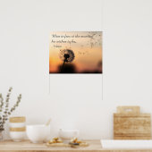 Poster L'homme est libre Citation Voltaire (Cuisine)