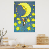 Poster L'homme et la lune (Cuisine)