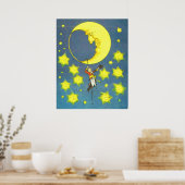 Poster L'homme et la lune (Cuisine)