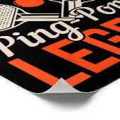 Poster L'homme Le Myth Ping Pong Legend Tennis De Table (Coin)