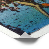 Poster L'homme plonger et plonger dans le Surf (Coin)