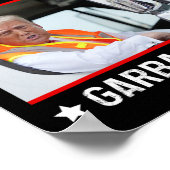 Poster L'homme-poubelle américain favori Drôle Trump Garb (Coin)