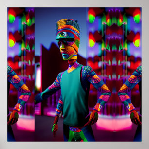 Poster L'Homme Qui A Frappé Mon Café - Ken Gage Art