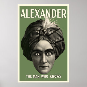 Poster L'homme qui connaît l'affiche - Vert