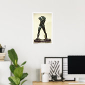 Poster L'homme qui marche, 1877 (bronze) (Bureau à domicile)