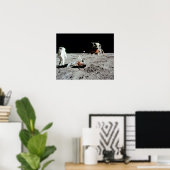 Poster L'homme sur la Lune (Bureau à domicile)