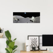 Poster L'homme sur la Lune (Bureau à domicile)