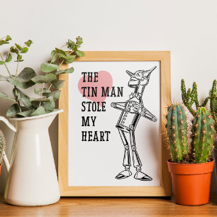 Poster L'Homme Tin M'A Volé Le Coeur Vintage