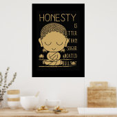 Poster L'honnêteté de Bouddha est meilleure (Cuisine)