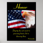 Poster L'honneur célèbre la sagesse sous la fierté de l'a (Devant)