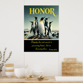 Poster L'honneur réside dans chaque étape de jeu (Cuisine)