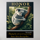 Poster L'honneur réside dans la tranquillité de Koala (Devant)