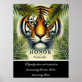 Poster L'honneur résiste dans le regard du tigre (Devant)