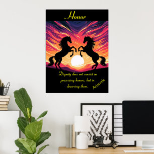 Poster L'honneur résonne à travers les plaines de Sunset